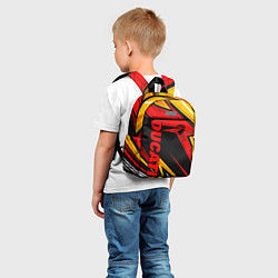 Детский рюкзак Ducati - red uniform, цвет: 3D-принт — фото 2