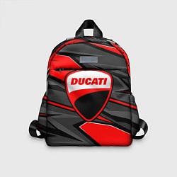 Детский рюкзак Ducati - red stripes, цвет: 3D-принт
