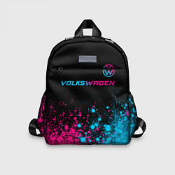Детский рюкзак Volkswagen - neon gradient: символ сверху, цвет: 3D-принт