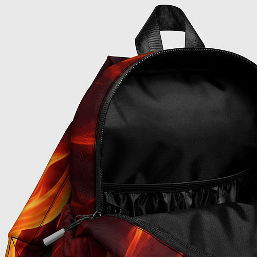 Детский рюкзак Костёр на чёрном фоне / 3D-принт – фото 4