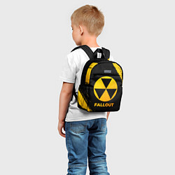 Детский рюкзак Fallout - gold gradient, цвет: 3D-принт — фото 2