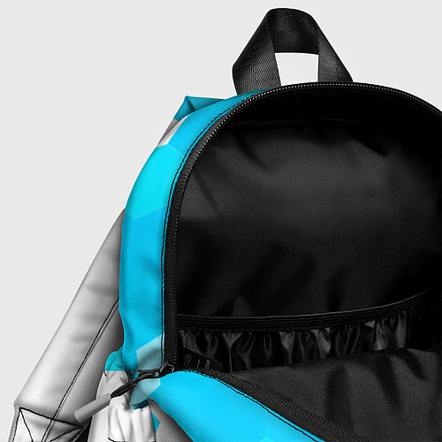 Детский рюкзак No Mans Sky neon gradient style: надпись, символ / 3D-принт – фото 4