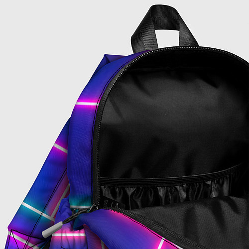 Детский рюкзак Неон линии / 3D-принт – фото 4