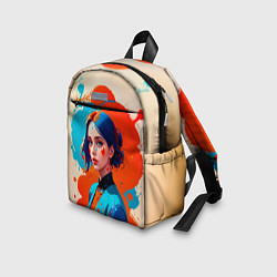 Детский рюкзак Девушка в брызгах краски, цвет: 3D-принт — фото 2