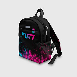 Детский рюкзак Fiat - neon gradient: символ сверху, цвет: 3D-принт — фото 2