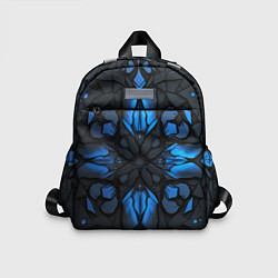 Детский рюкзак Синий абстрактный узор на плитах, цвет: 3D-принт