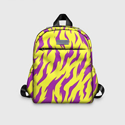 Детский рюкзак Кислотный тигр паттерн, цвет: 3D-принт