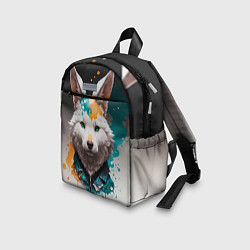 Детский рюкзак Кролик в каплях краски, цвет: 3D-принт — фото 2