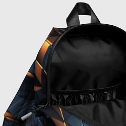 Детский рюкзак Объемные полигоны, цвет: 3D-принт — фото 2