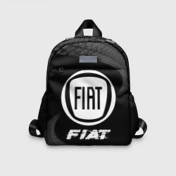 Детский рюкзак Fiat speed на темном фоне со следами шин