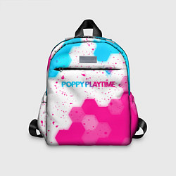 Детский рюкзак Poppy Playtime neon gradient style: символ сверху