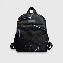 Детский рюкзак Black texture neon line, цвет: 3D-принт