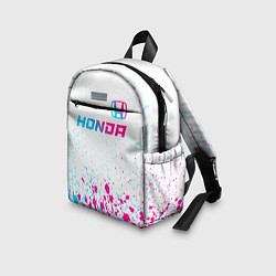 Детский рюкзак Honda neon gradient style: символ сверху, цвет: 3D-принт — фото 2
