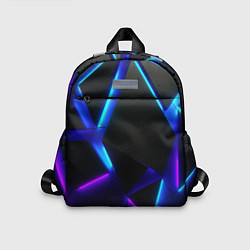 Детский рюкзак Неоновые плиты, цвет: 3D-принт