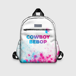 Детский рюкзак Cowboy Bebop neon gradient style: символ сверху