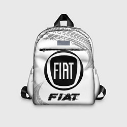 Детский рюкзак Fiat speed на светлом фоне со следами шин, цвет: 3D-принт