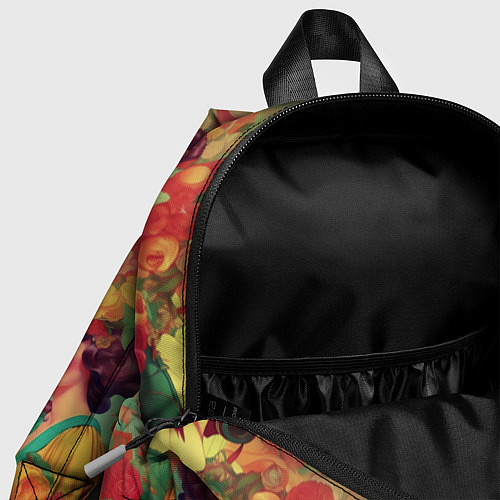Детский рюкзак Винтажные ретро леди и цветы / 3D-принт – фото 4