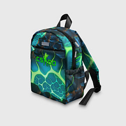 Детский рюкзак CSGO разлом неоновых плит, цвет: 3D-принт — фото 2