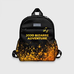 Детский рюкзак JoJo Bizarre Adventure - gold gradient: символ све, цвет: 3D-принт