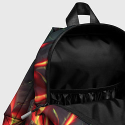 Детский рюкзак Красные плиты с лавой, цвет: 3D-принт — фото 2