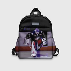 Детский рюкзак Sergey Bobrovsky - goalkeeper - Columbus blue jack, цвет: 3D-принт