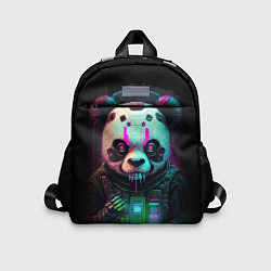 Детский рюкзак Панда киберпанк, цвет: 3D-принт