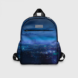 Детский рюкзак Синий город, цвет: 3D-принт