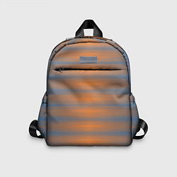 Детский рюкзак Полосатый закат градиент, цвет: 3D-принт