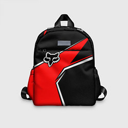 Детский рюкзак Fox мотокросс - красный, цвет: 3D-принт