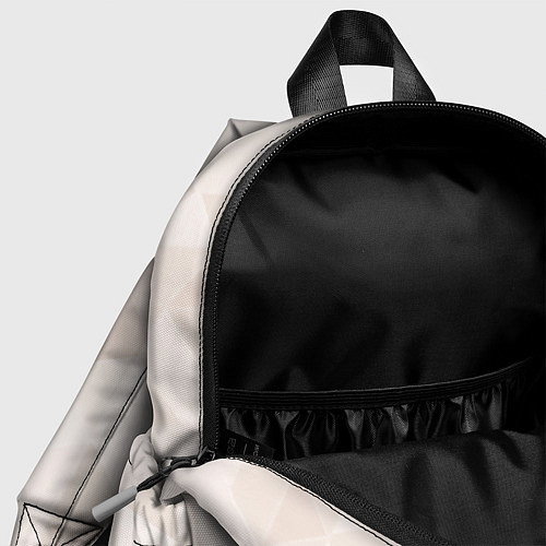 Детский рюкзак Бежевый треугольный / 3D-принт – фото 4