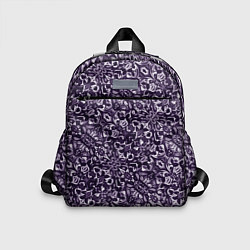 Детский рюкзак Фиолетовый паттерн узоры, цвет: 3D-принт