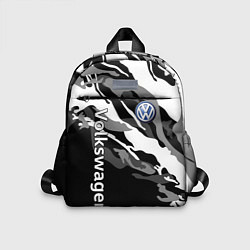 Детский рюкзак Фольцваген - белый камуфляж, цвет: 3D-принт