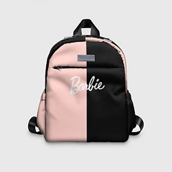 Детский рюкзак Барби - сплит нежно-персикового и черного, цвет: 3D-принт