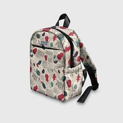 Детский рюкзак Флоральная абстракция с пятнами, цвет: 3D-принт — фото 2
