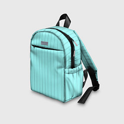 Детский рюкзак Небесно-голубой полосатый, цвет: 3D-принт — фото 2