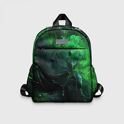 Детский рюкзак Зеленая объемная текстура, цвет: 3D-принт