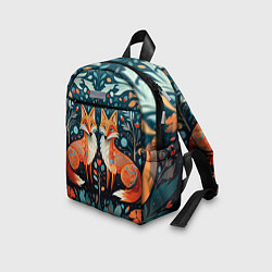 Детский рюкзак Две лисички в стиле фолк арт, цвет: 3D-принт — фото 2