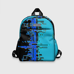 Детский рюкзак Кибер-глитч синий