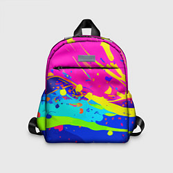 Детский рюкзак Красочная абстрактная композиция, цвет: 3D-принт