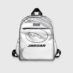 Детский рюкзак Jaguar speed на светлом фоне со следами шин