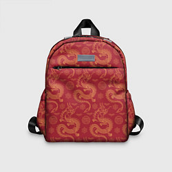 Детский рюкзак Dragon red pattern