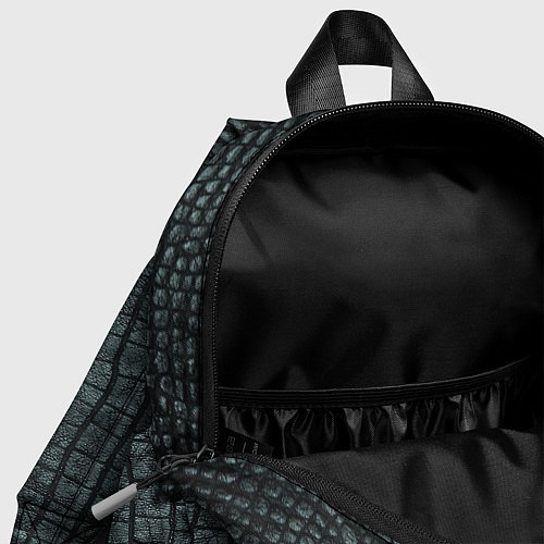 Детский рюкзак Текстура крокодиловой кожи / 3D-принт – фото 4
