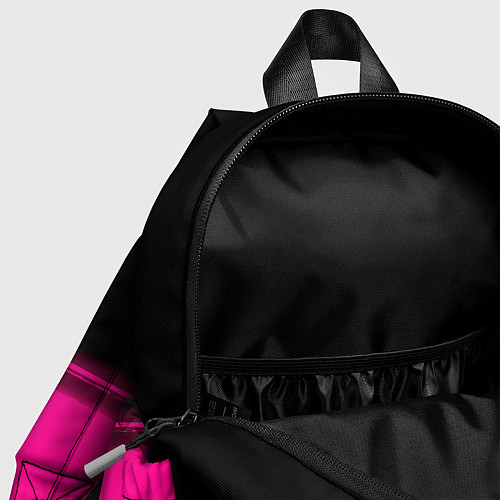 Детский рюкзак PUBG - neon gradient: символ сверху / 3D-принт – фото 4