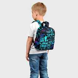 Детский рюкзак Billie Eilish neon pattern, цвет: 3D-принт — фото 2