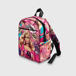 Детский рюкзак Барби в стиле поп арт, цвет: 3D-принт — фото 2