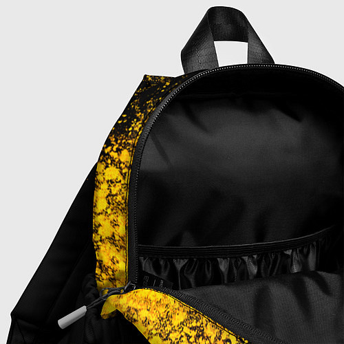 Детский рюкзак Danganronpa - gold gradient: надпись, символ / 3D-принт – фото 4