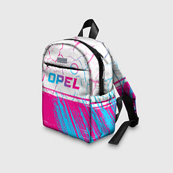 Детский рюкзак Opel neon gradient style: символ сверху, цвет: 3D-принт — фото 2