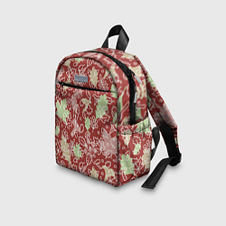 Детский рюкзак Осень - бордовый, цвет: 3D-принт — фото 2