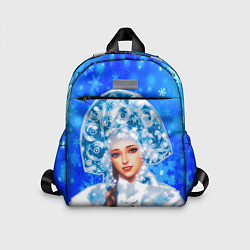 Детский рюкзак Красивая русская снегурочка, цвет: 3D-принт