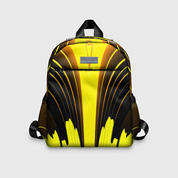 Детский рюкзак Черно-желтые мотивы, цвет: 3D-принт